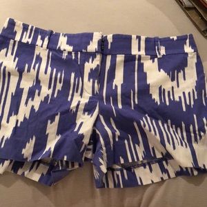 J CREW patterned chino shorts